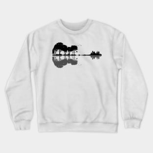 Nature Guitar Silhouette Crewneck Sweatshirt